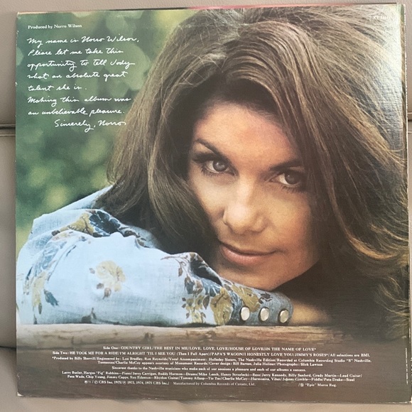 Jody Miller Country Girl 1975 Vinyl Record - Picture 2 of 2